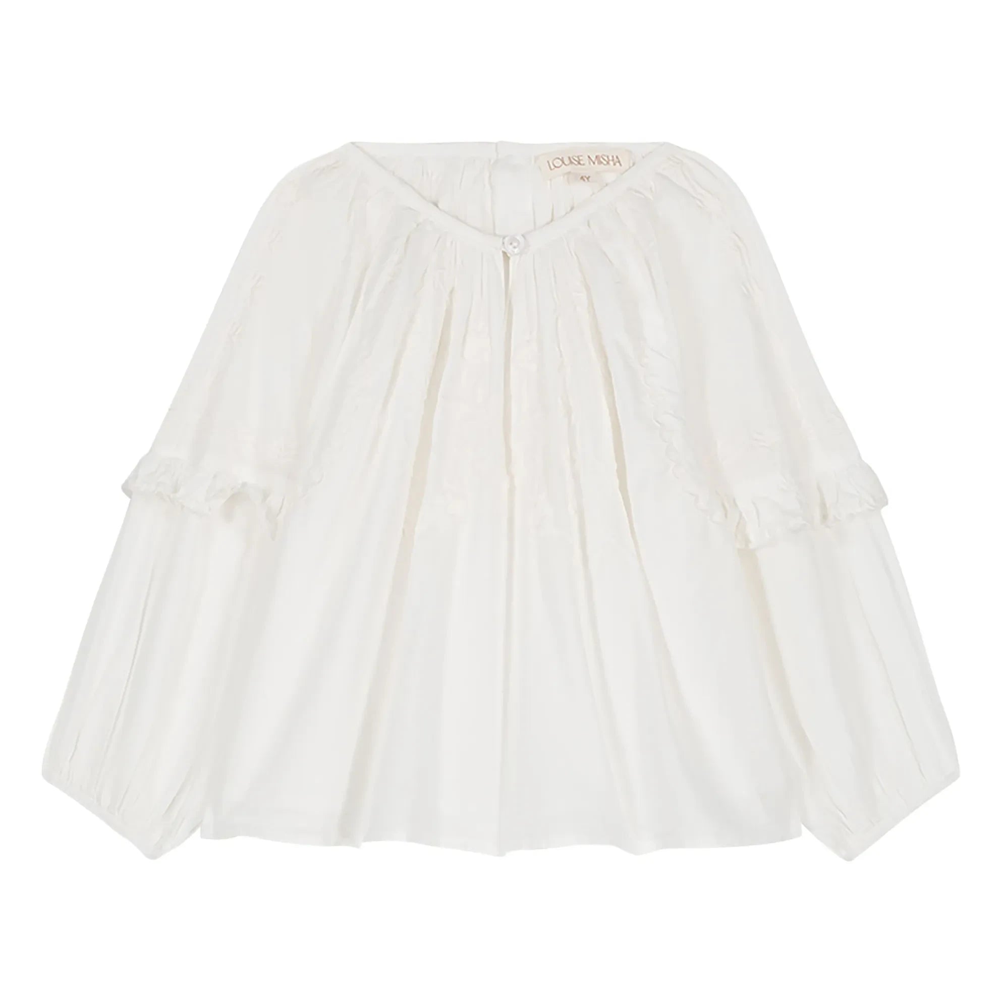 Louise Misha - Irisa Organic Cotton Blouse | White