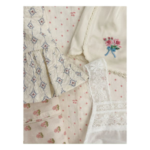 Konges Sløjd - Sheeny Embroidered Shorts | Ecru