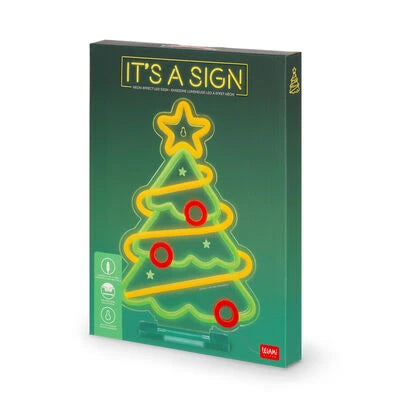 Legami - Christmas Tree Christmas LED Neon Sign - It's a Sign