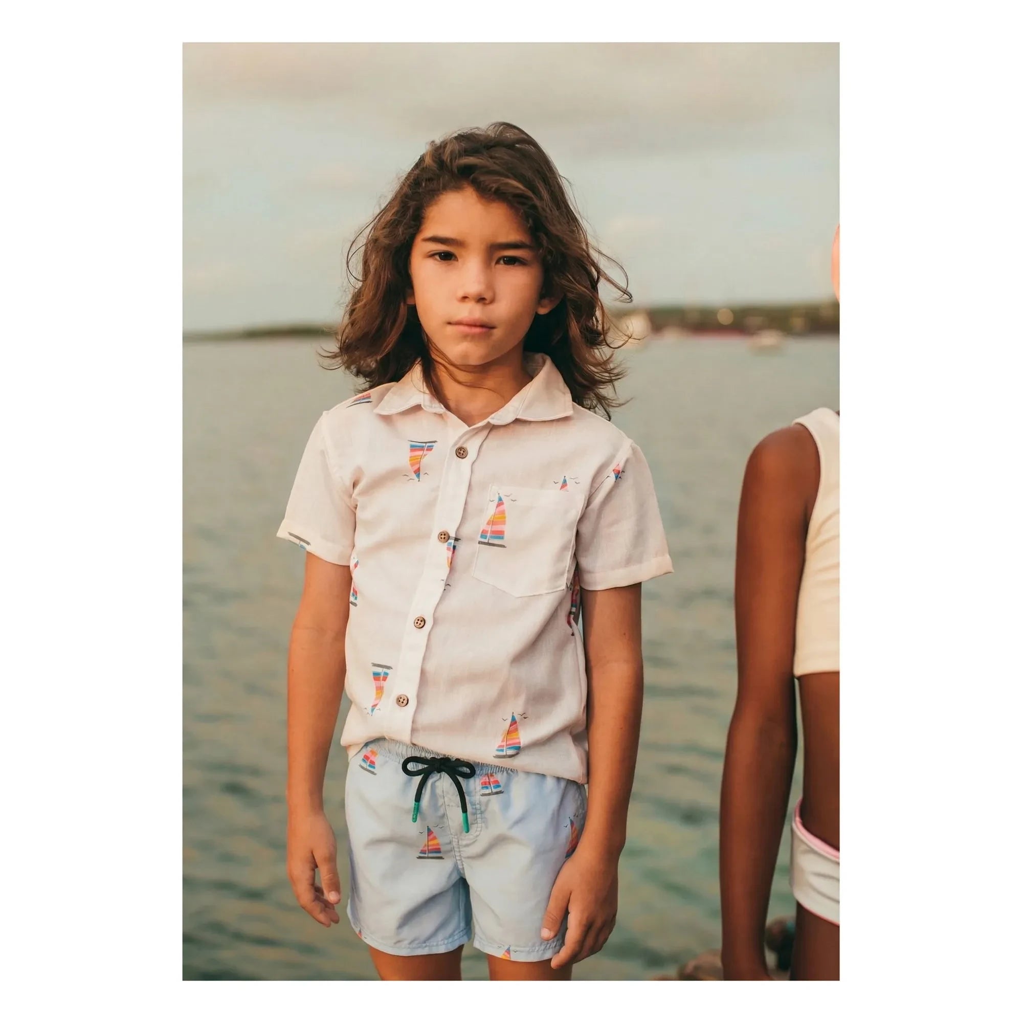 Pepita & Me - Light Blue Sailing Shorts