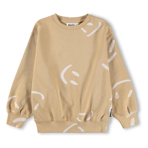 Molo - Monti Smiles organic cotton sweatshirt | Beige