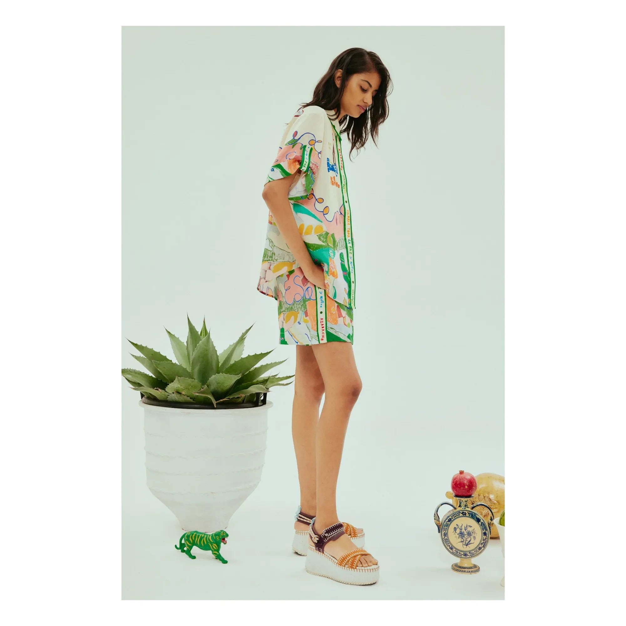 Alémais - Nadia Lin shorts | Green