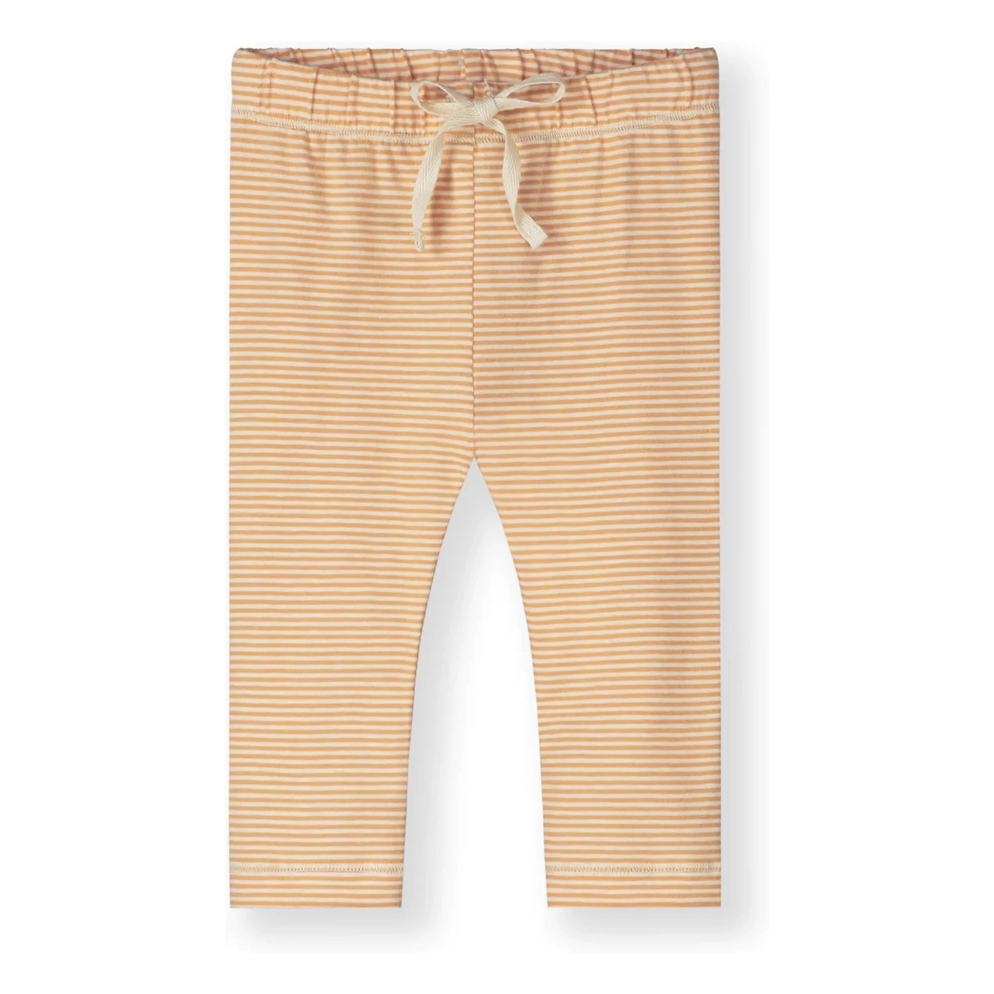 Gray Label - Striped Organic Cotton Mini Leggings | Apricot