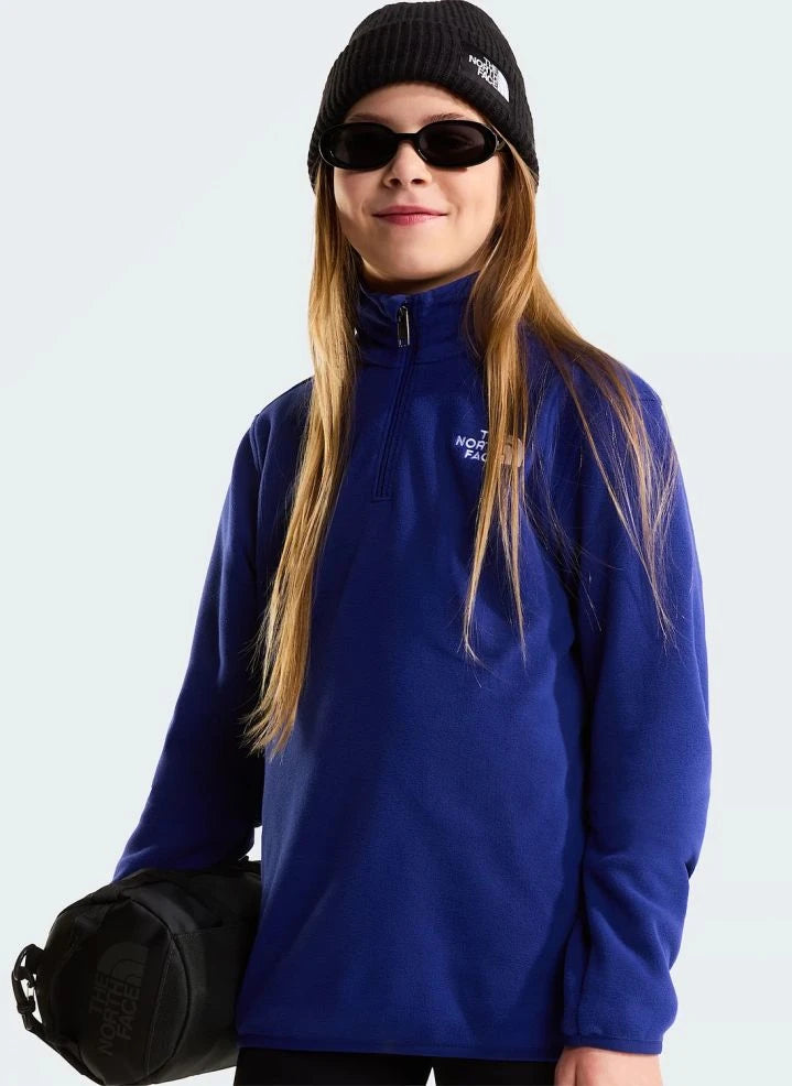 The North Face - Glacier Trucker Style Hoodie Fleece | Royal Blue