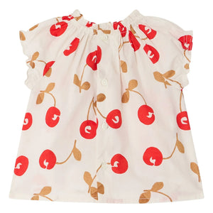 Bonpoint - Grace Cherry Organic Cotton Blouse | Ecru