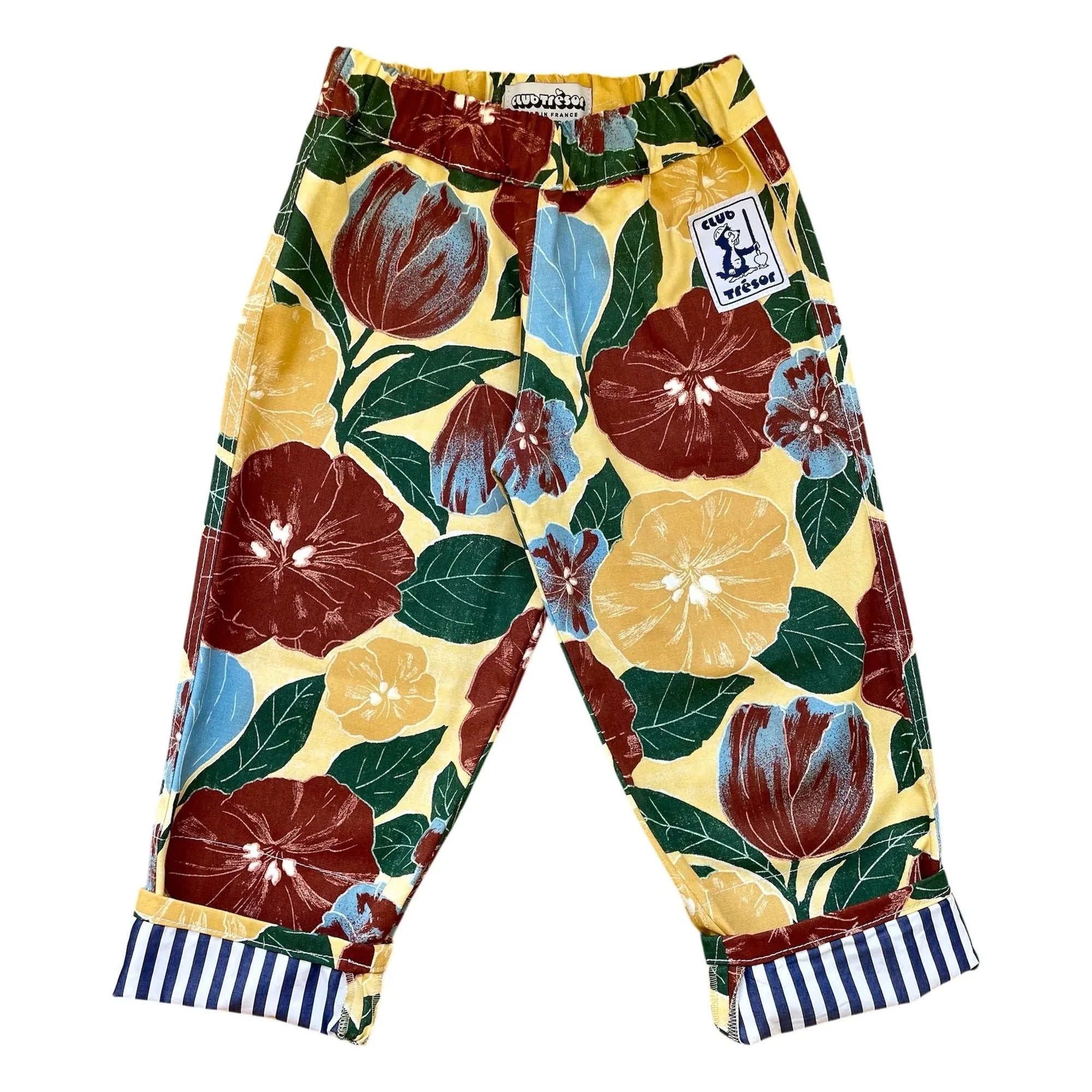 Club Trésor - Poplin Romper Pants | Yellow