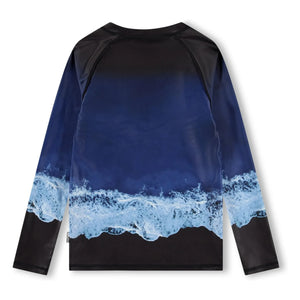 Molo - Noble Vagues UV-Protected T-Shirt Made from Recycled Fibers | Navy