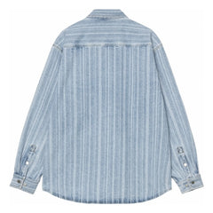Carhartt WIP - Rylan Hampton Striped Overshirt | Light Wash Denim