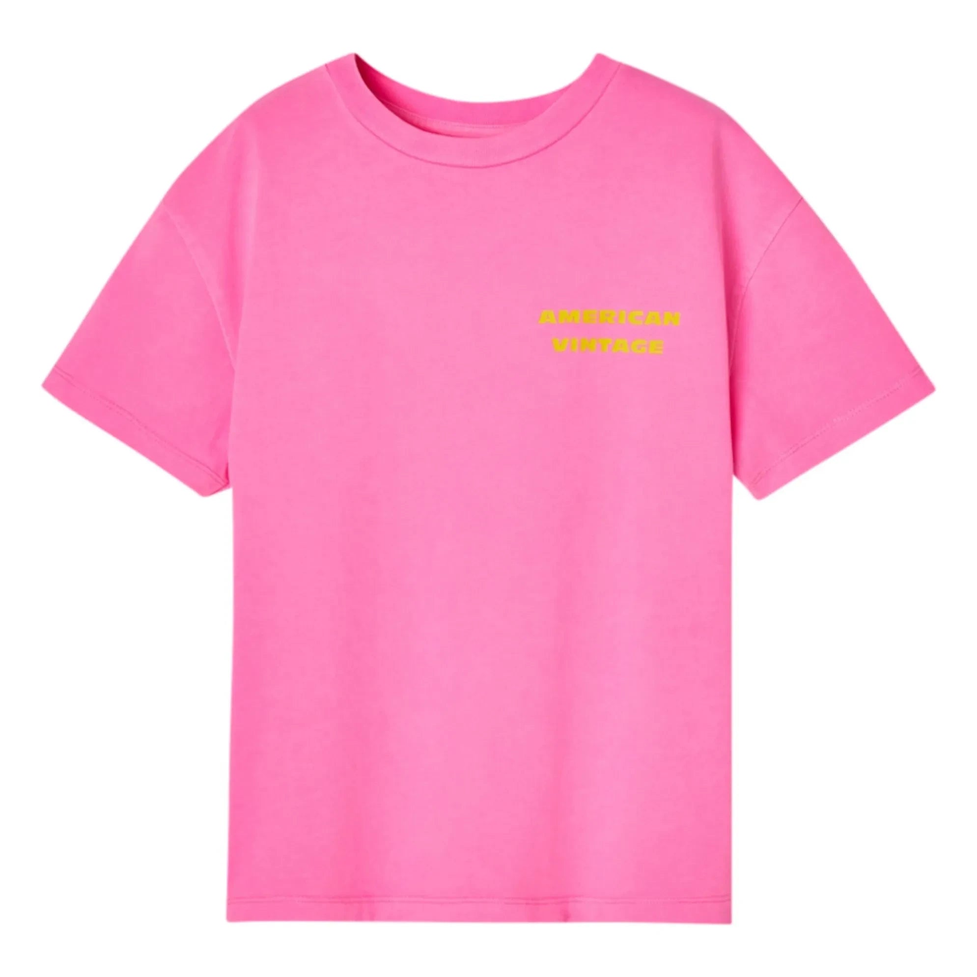 American Vintage - Fizvalley Tişört | Floresan pembe