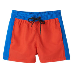 Fabula - Nino Two-Color Short Sea Shorts | Red