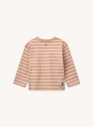 Liewood - Tyler Striped Organic Cotton T-Shirt | Dusty Pink