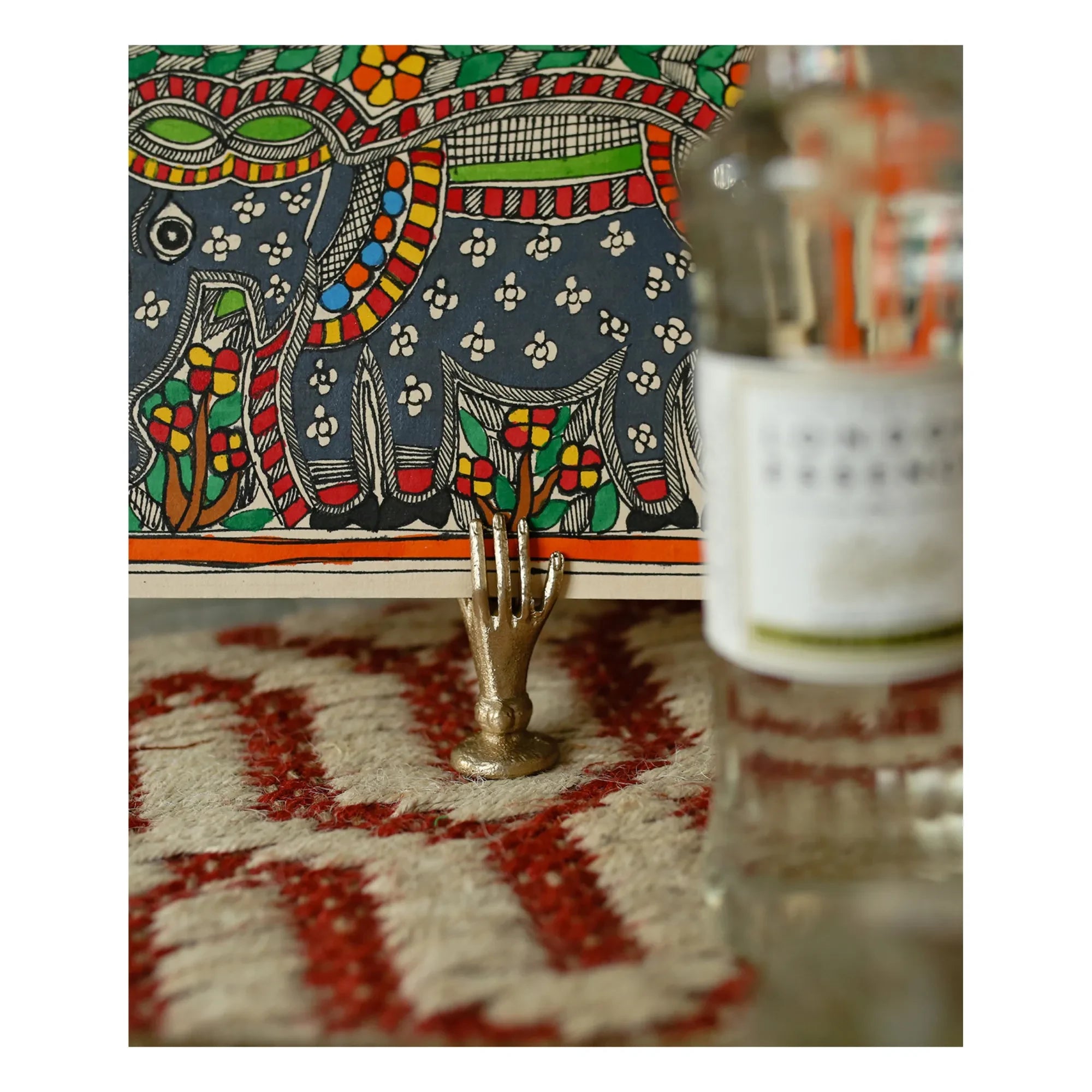 Doing Goods - Jana Handmade Matte Rice Card Holder | Gold