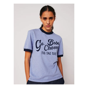 Bobo Choses - Go Bobo Organik Pamuk Tişört - Kadın Koleksiyonu | Açık Mavi