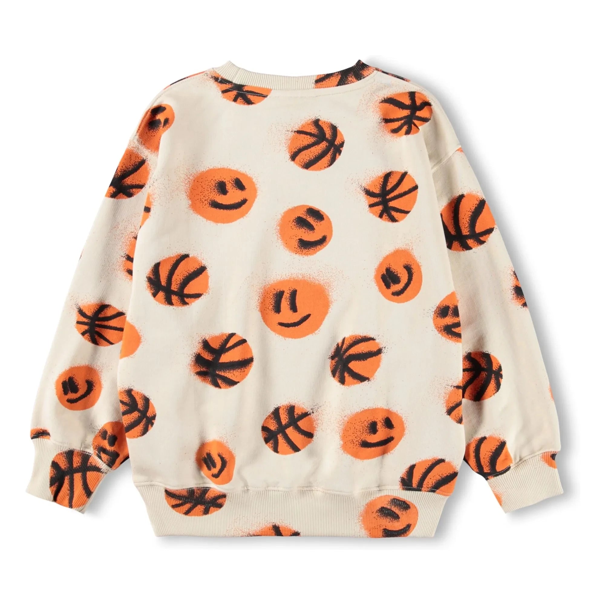 Molo - Monti Basketball Organic Cotton Sweatshirt | Ecru