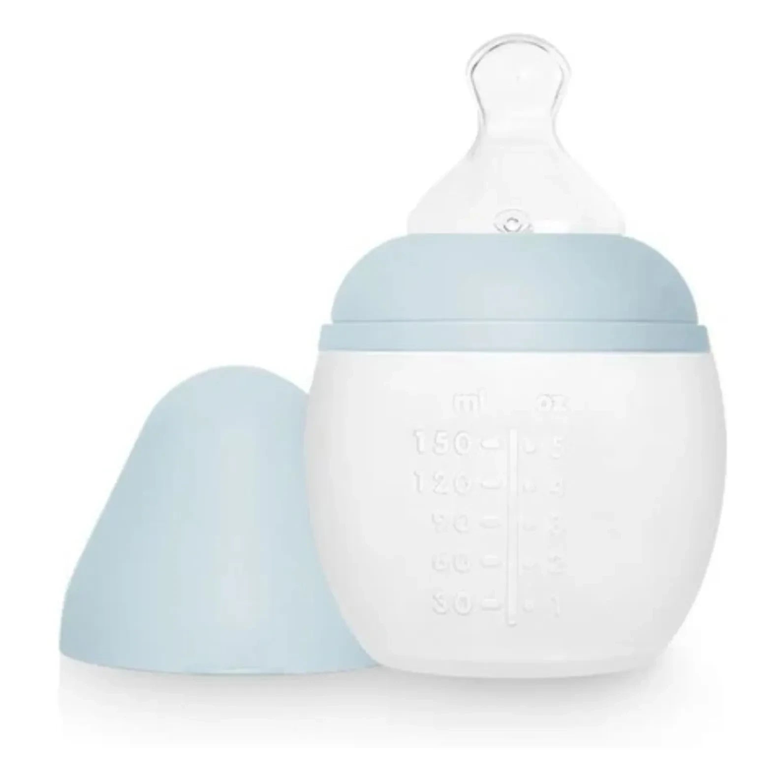 Elhée - Medical Silicone Baby Bottle and Physiological Nipple | Light Blue