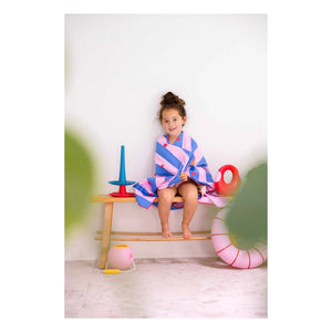 Quut - Lighthouse Hearts mikrofiber plaj havlusu | Pembe