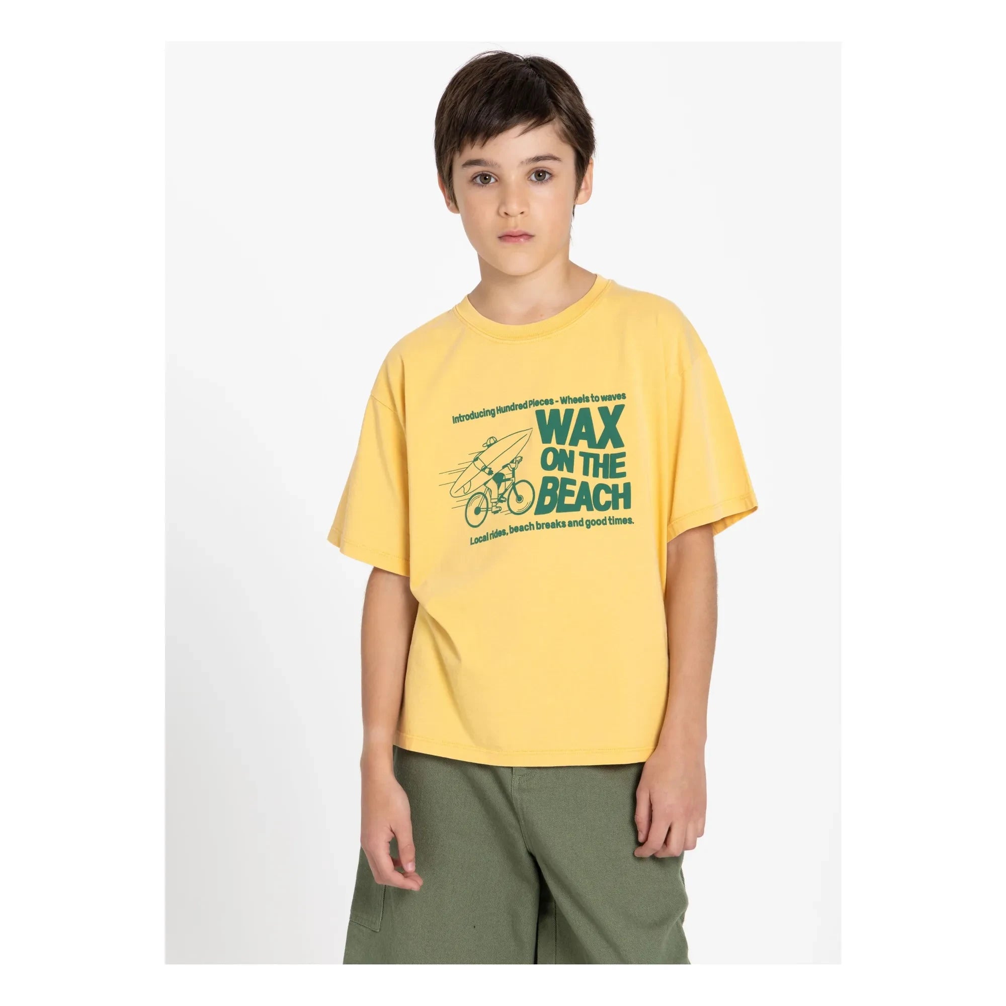 Hundred Pieces - Finn Organic Cotton T-Shirt | Mustard