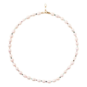 Camille Colette Studio - Pearl Turquoise Anklet | White