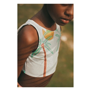 Pepita & Me - Palm Pool Swimsuit | Yellow
