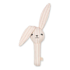 Konges Sløjd - Bunny Stripie Rattle | Pink