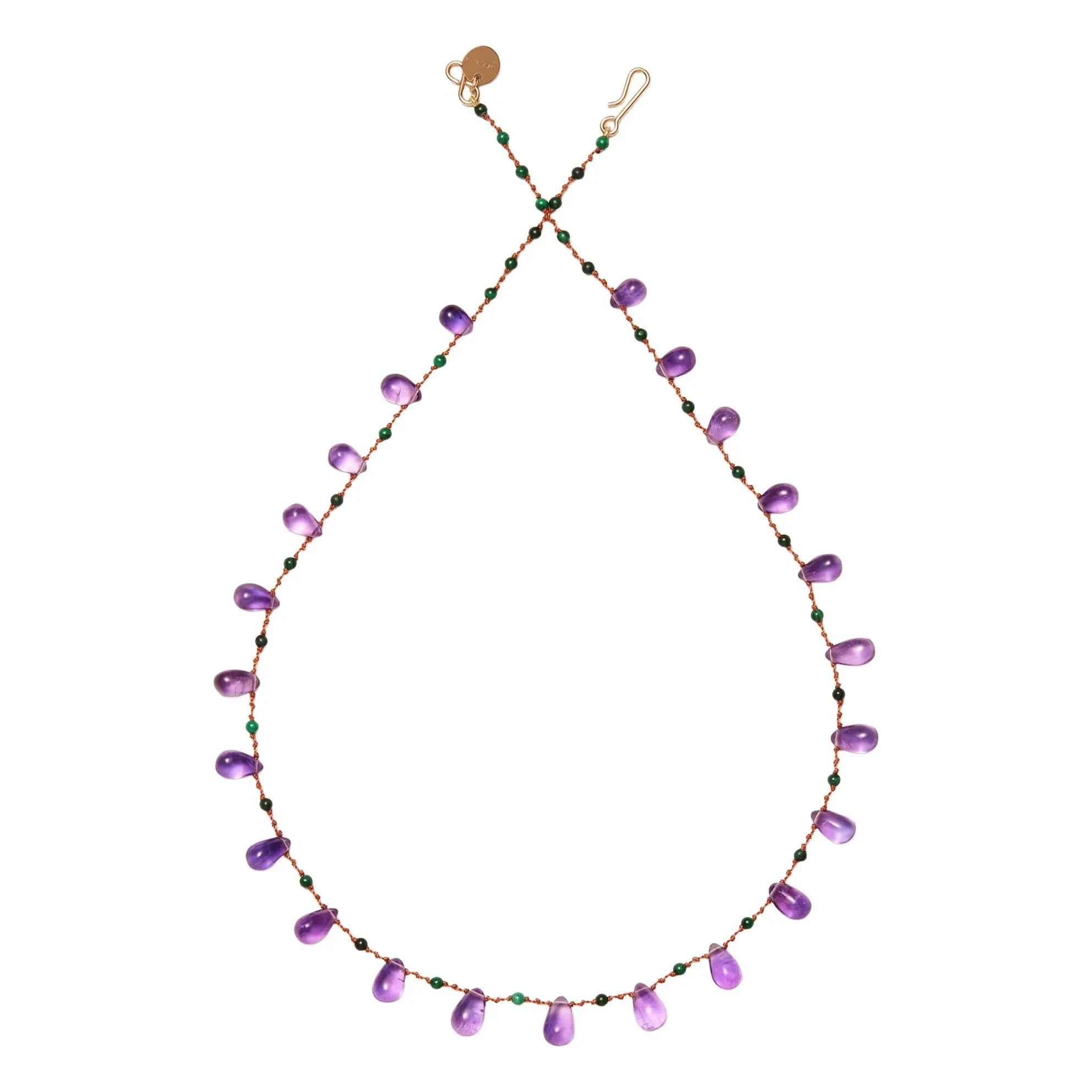 Ivarene - Youngtown Drops & Beads kolye | Ametist
