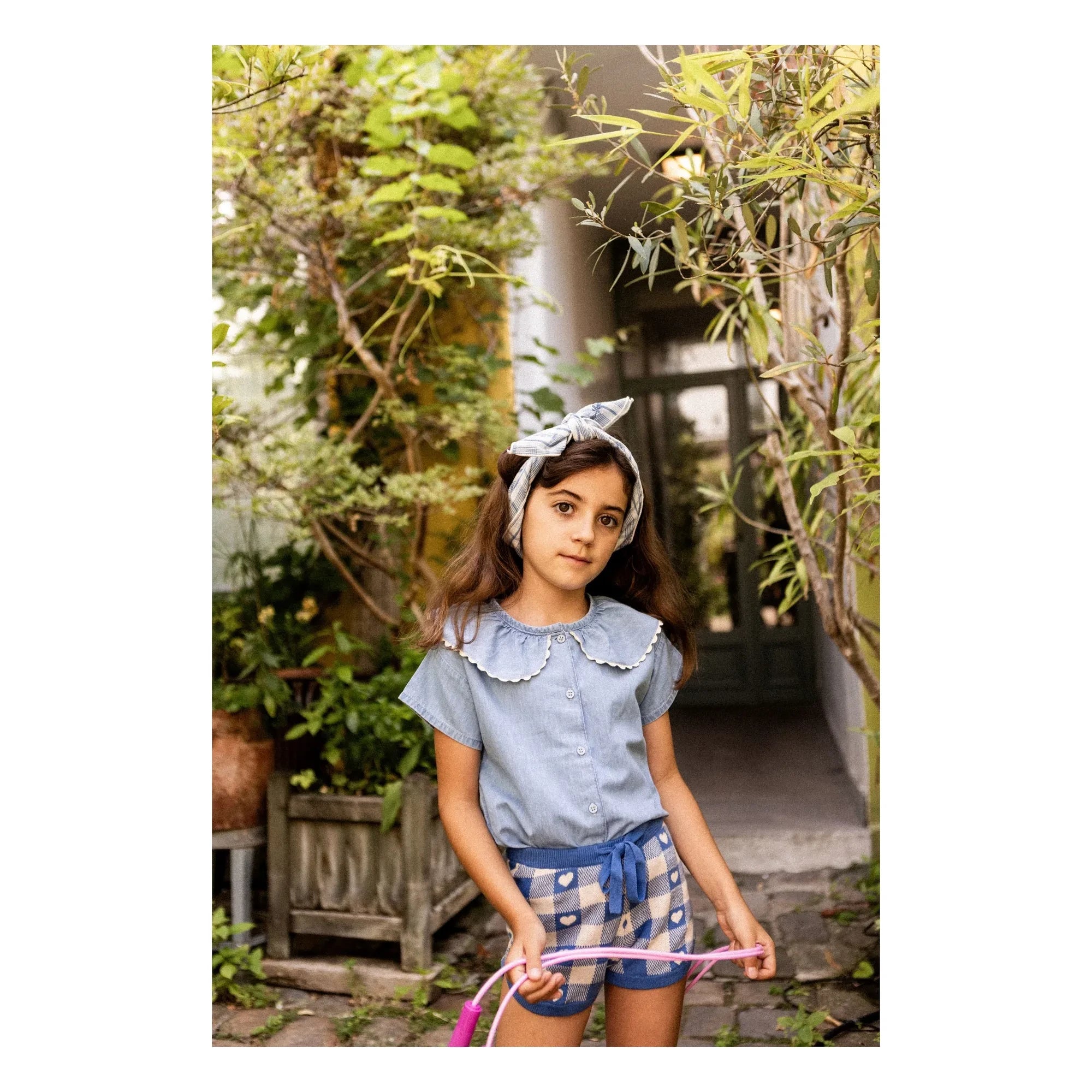 Louis Louise - Feston May Chambray Blouse | Light Blue