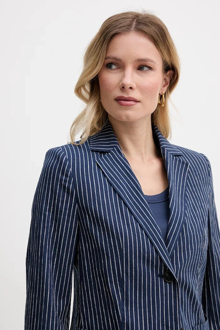 Weekend Max Mara tek düğmeli kadın ceket pamuklu ALETTA