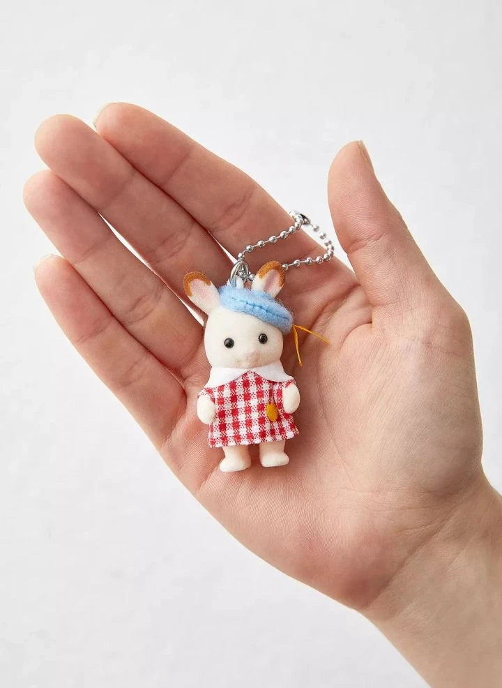Sylvanian Families - Chocolate Baby Rabbit Keychain