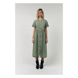 Lollys Laundry - Aliya Cotton Dress | Khaki