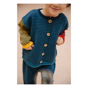 Bayiri - Snail Organic Cotton Cardigan | Blue