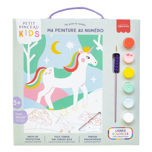 La Petite Épicerie - Numbered Coloring for Kids - Unicorn and Piou