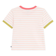 Petit Bateau - Classic Striped T-Shirt | Coral