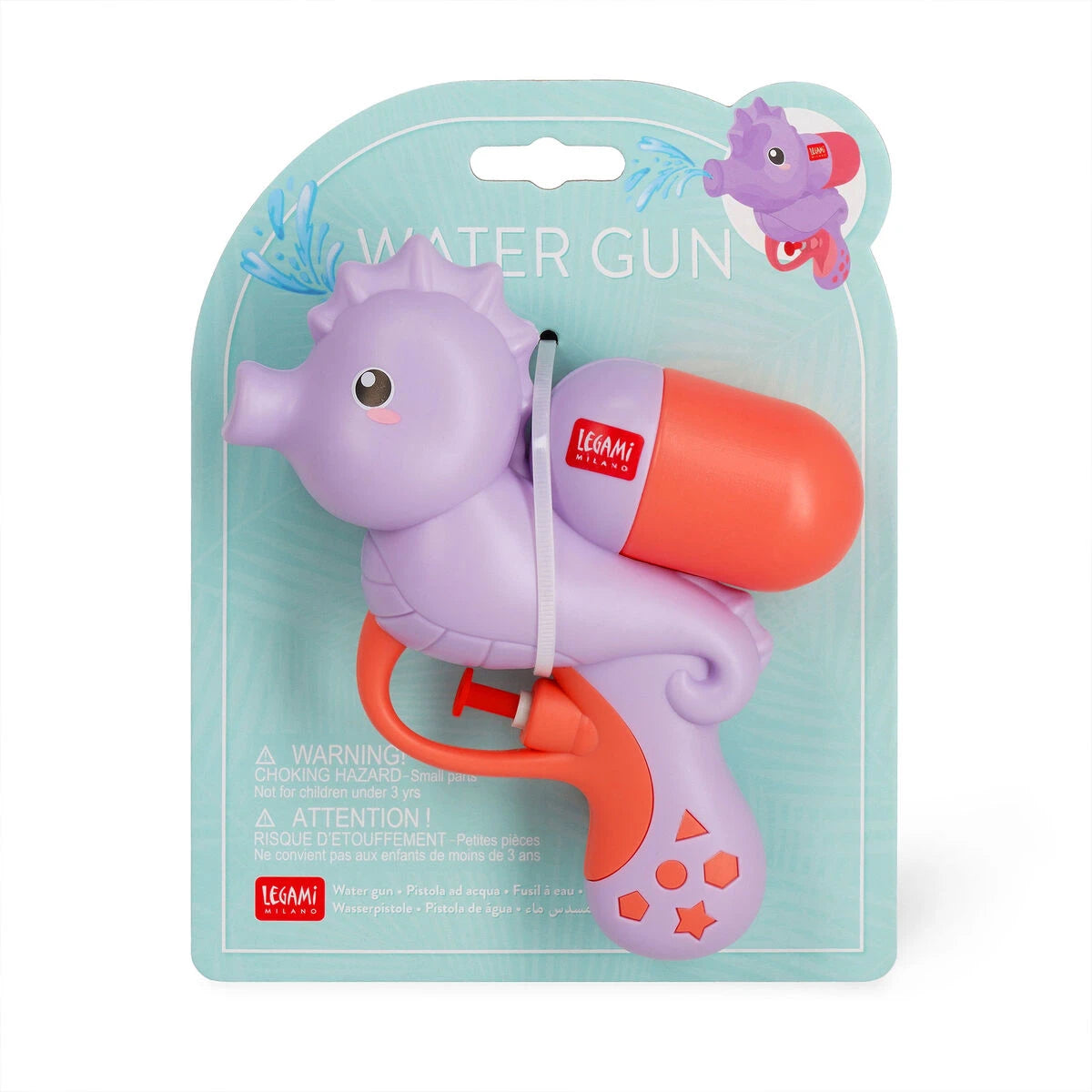 Legami - Seahorse Water Gun for Children - Water Gun