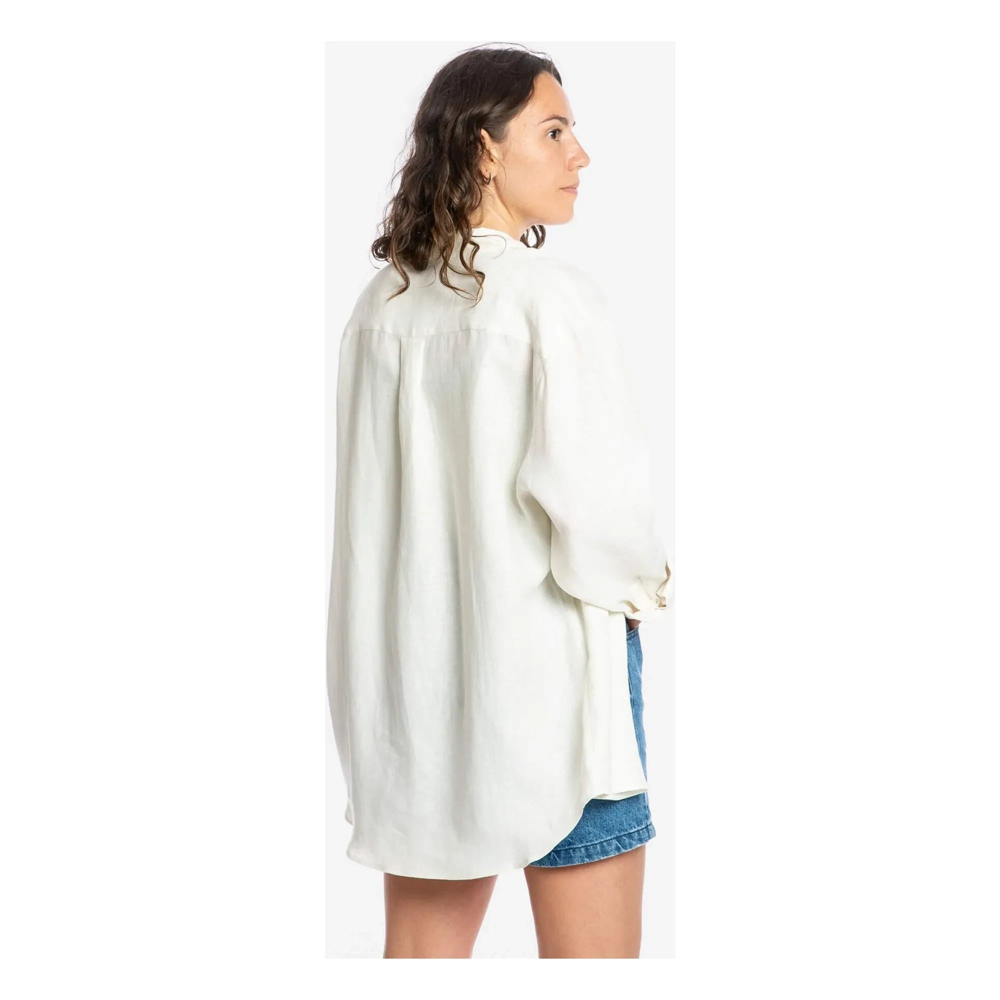 Matona - Linen Shirt | White
