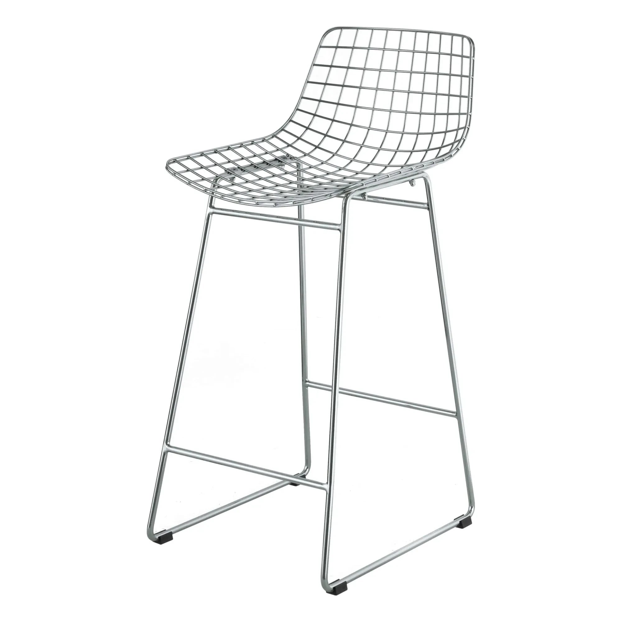HKliving - Metal Bar Taburesi | Krom