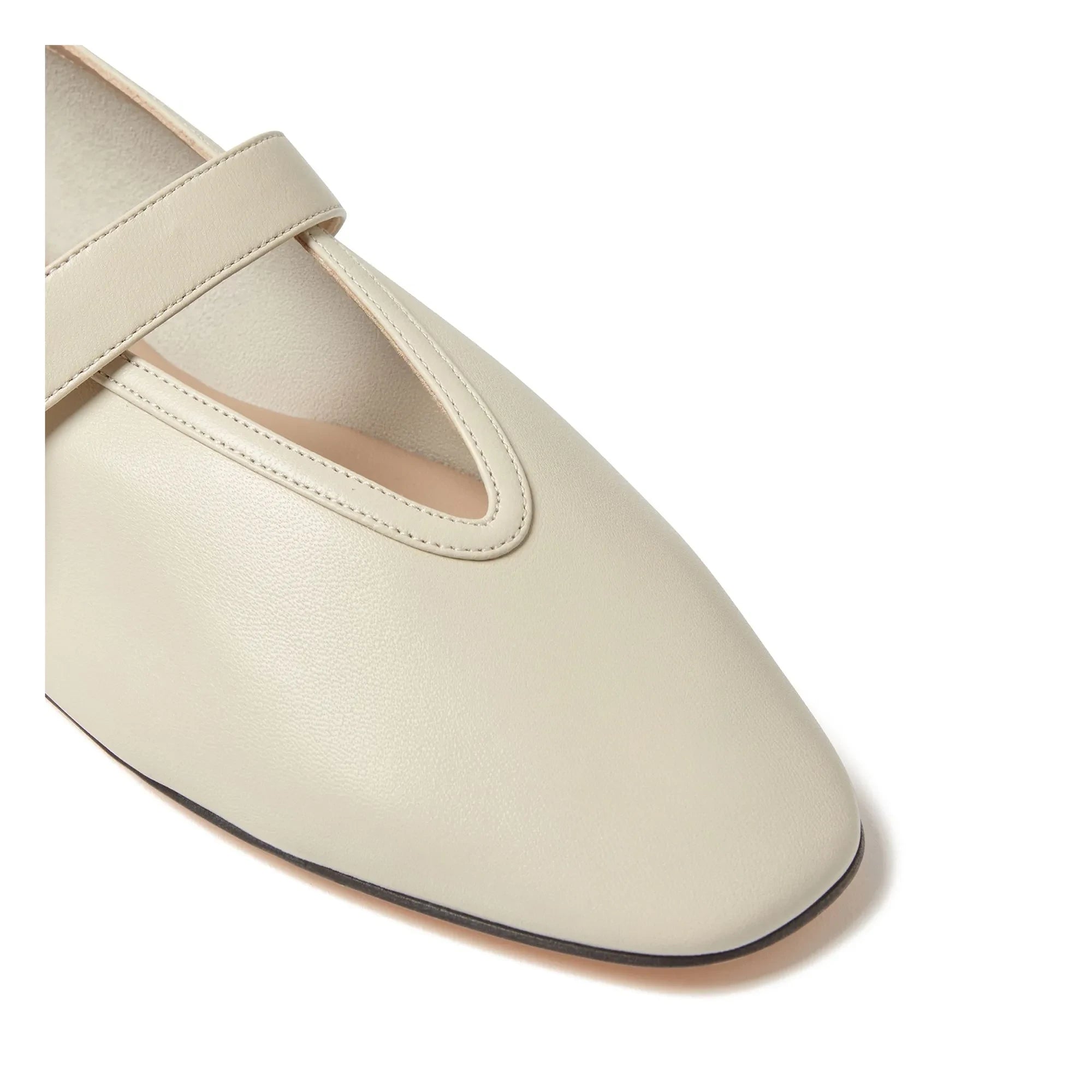 Le Monde Beryl - Stella Leather Ballerinas | Ivory