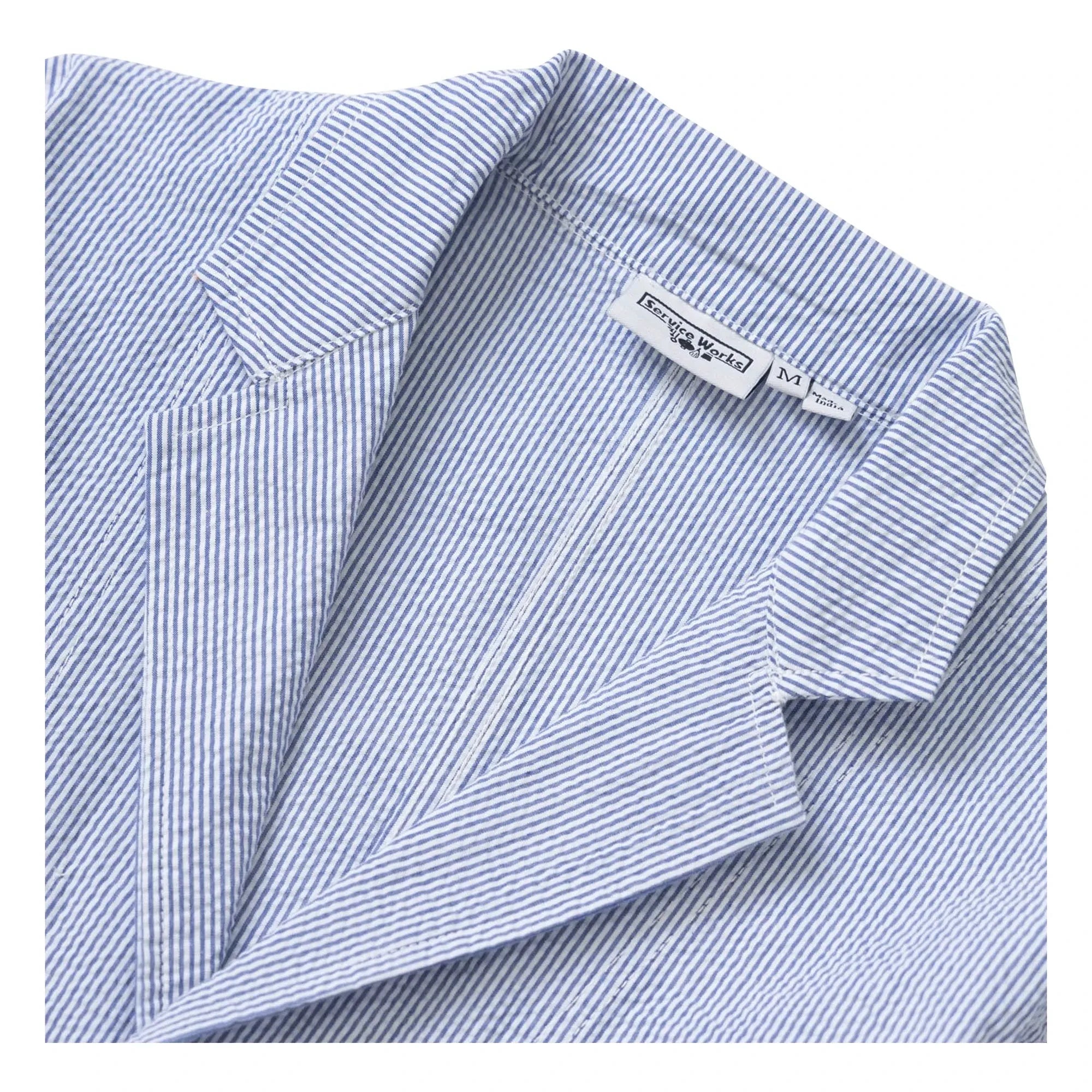 Service Works - Seersucker Striped Jacket | Light Blue