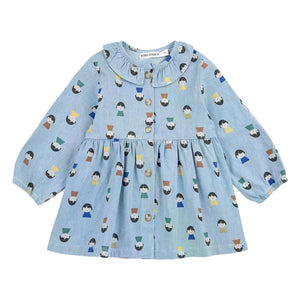 Bobo Choses - Pions Denim Dress | Light Blue