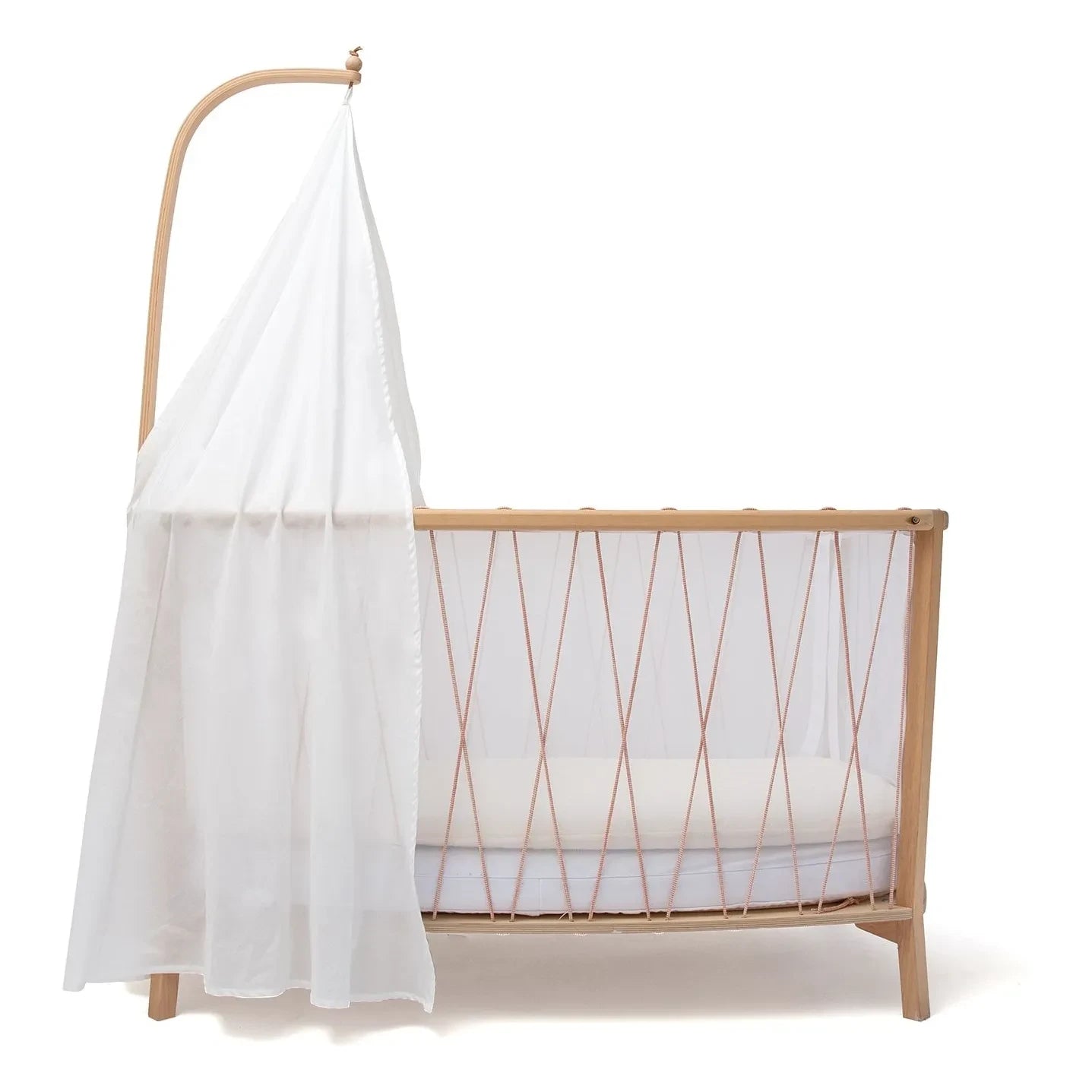 Charlie Crane - Kimi Bed Cover for Crib | White