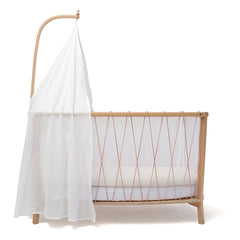 Charlie Crane - Kimi Bed Cover for Crib | White