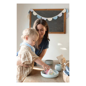 Soft Spot - Organic Cotton Cottage Bandana Bibs - Set of 3 | Blue
