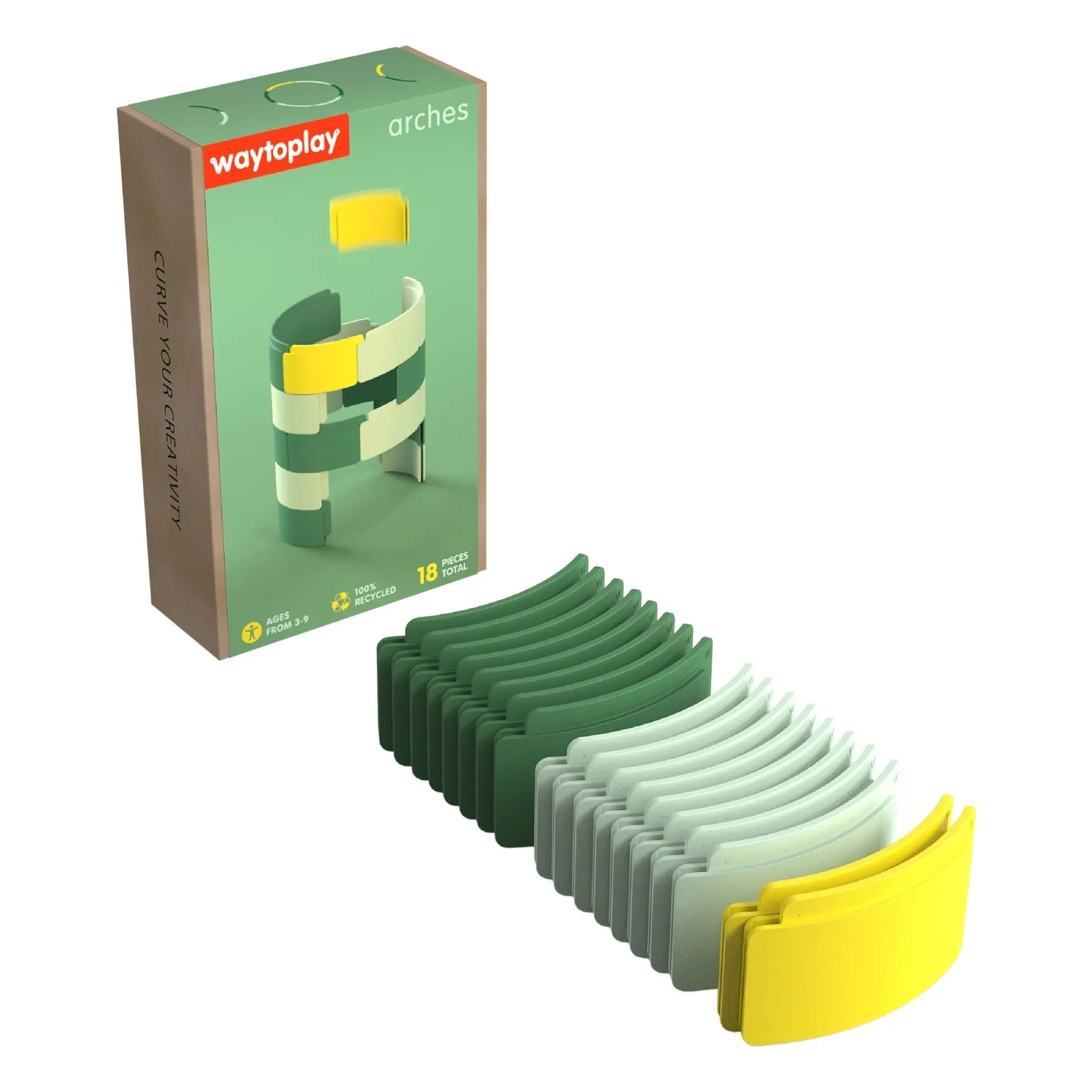 Waytoplay - Arches Starter Set Construction Kit - 18 Pieces