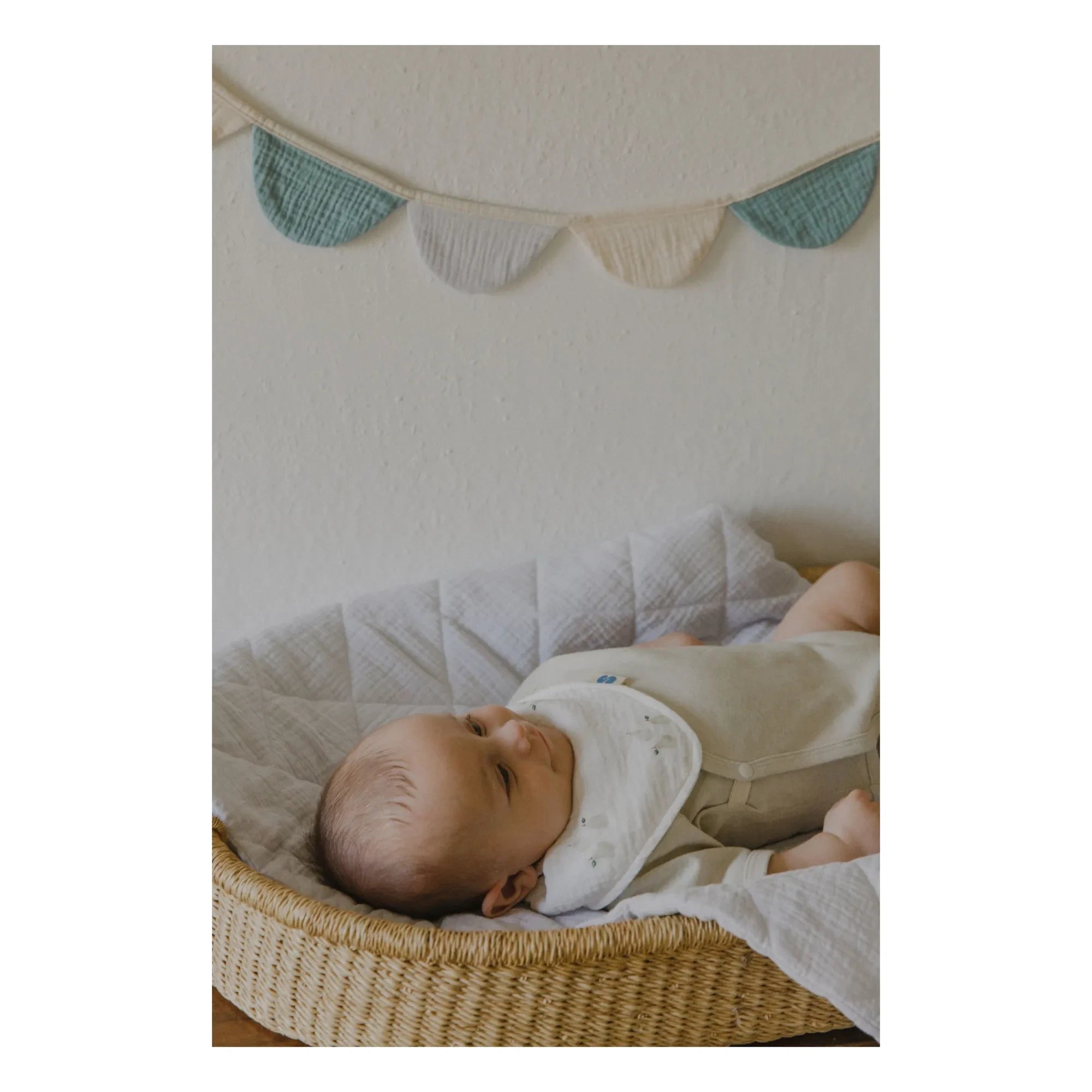 Soft Spot - Organic cotton decorative chain | Light blue