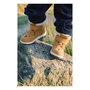 Liewood - Barley Bear Plush-Lined Boots Made from Recycled Fibers | Caramel