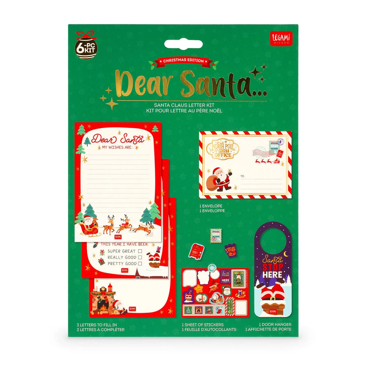 Legami - Santa Claus Letter Kit