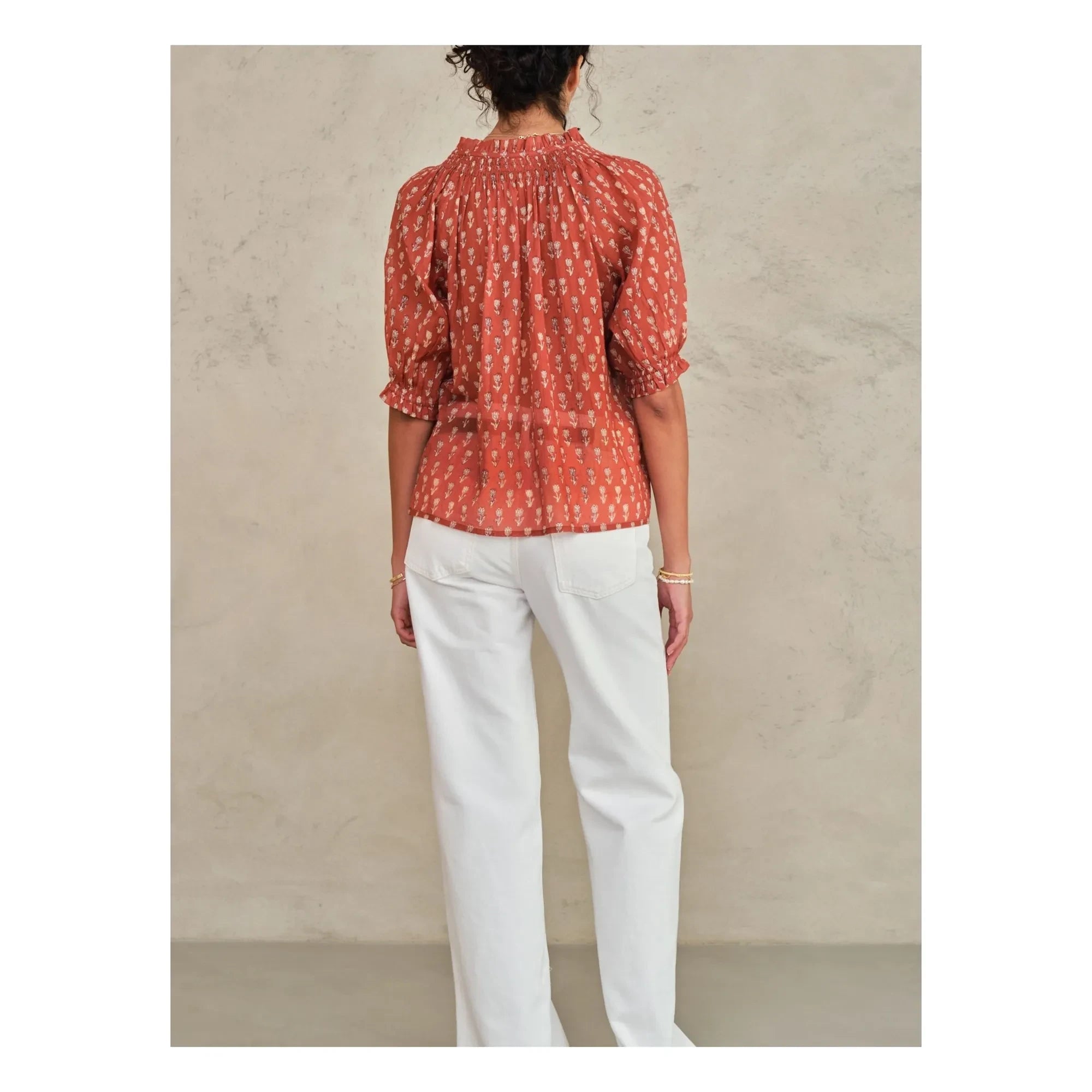 M.A.B.E. - Ari Cotton Blouse | Clay