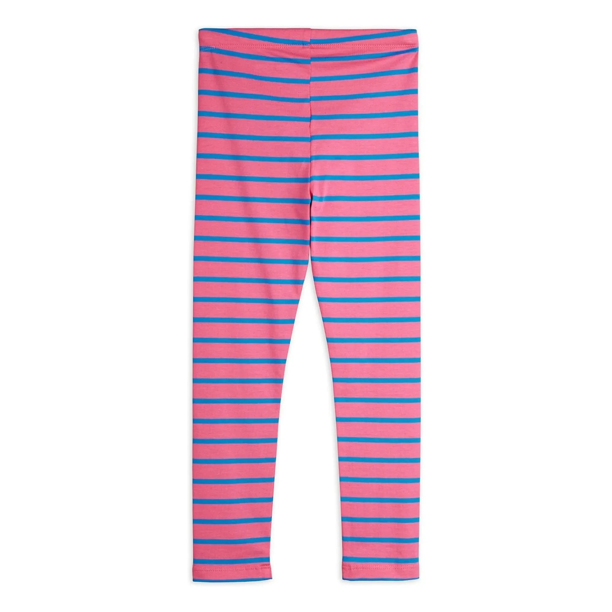 Mini Rodini - Striped Organic Cotton Leggings | Pink