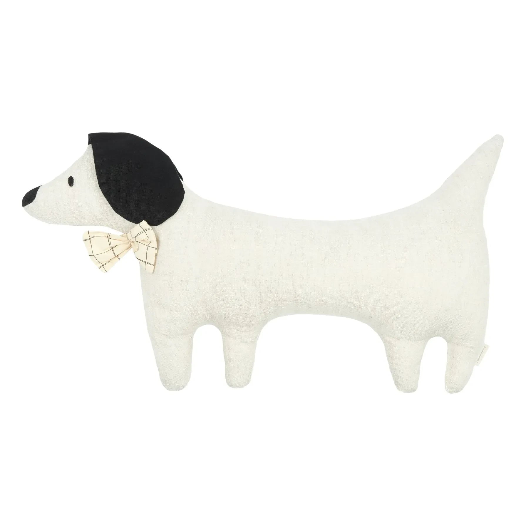 Nobodinoz - Toby le Chien Pillow - French Canvas | Oatmeal