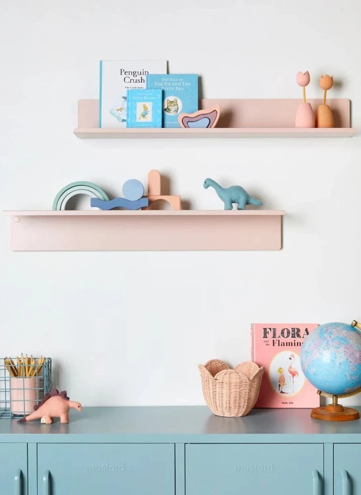 Mustard Made - Ledge Metal Wall Shelf | Blush