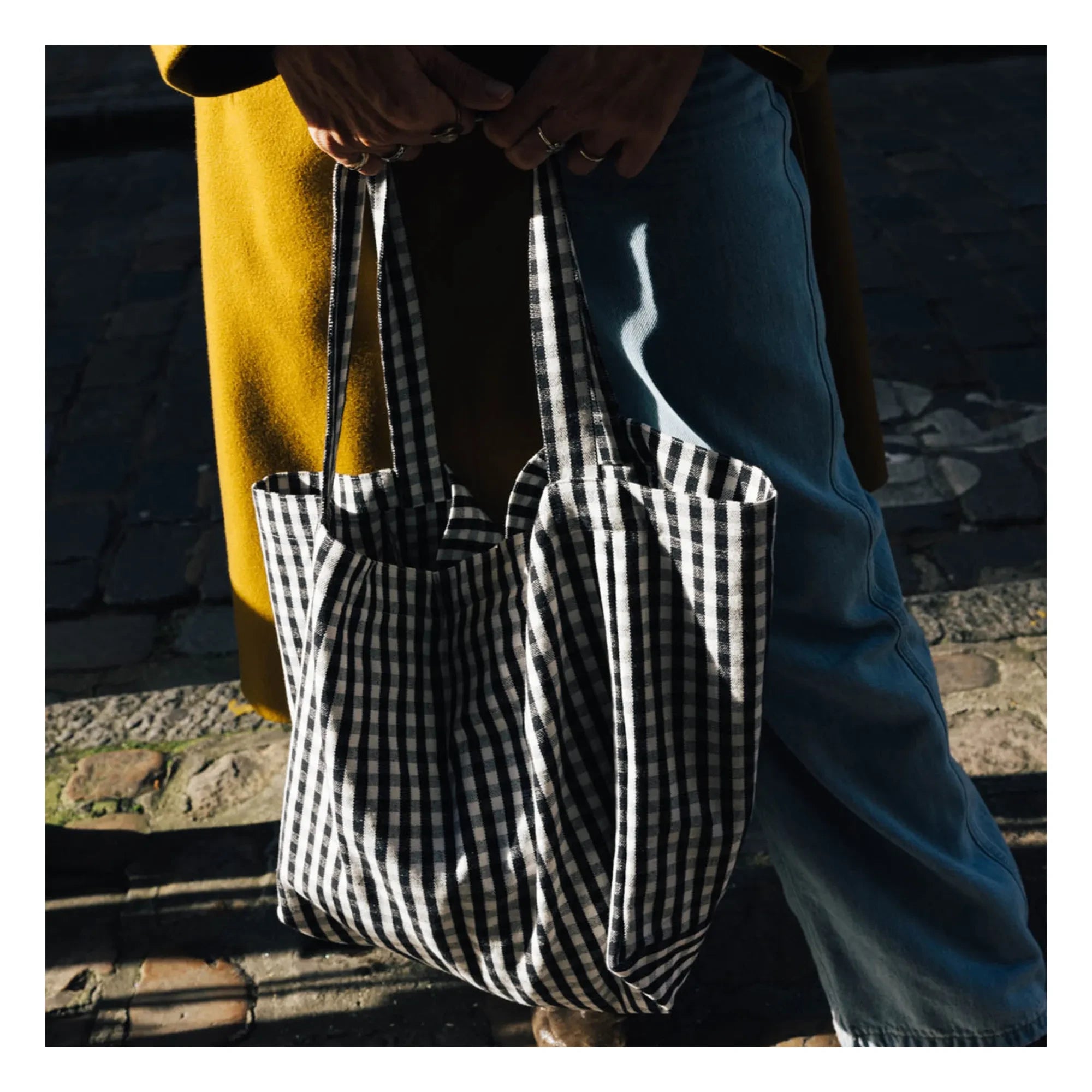 Gabrielle Paris - Gingham Evening Bag | Black